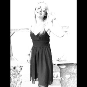 black sheer dress